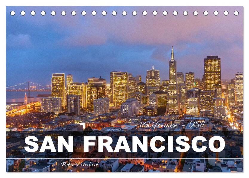 Kalifornien - USA - San Francisco (Tischkalender 2026 DIN A5 quer) CALVENDO Monatskalender