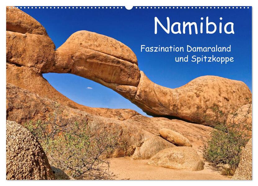 Namibia - Faszination Damaraland und Spitzkoppe (Wandkalender 2026 DIN A2 quer) CALVENDO Monatskalender
