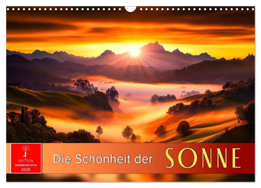 Die Schönheit der Sonne (Wandkalender 2026 DIN A3 quer) CALVENDO Monatskalender