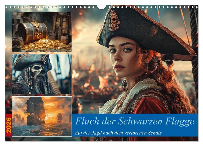 Fluch der Schwarzen Flagge (Wandkalender 2026 DIN A3 quer) CALVENDO Monatskalender