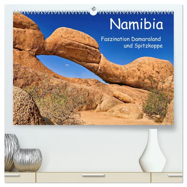 Namibia - Faszination Damaraland und Spitzkoppe (hochwertiger Premium Wandkalender 2026 DIN A2 quer) Kunstdruck in Hochglanz