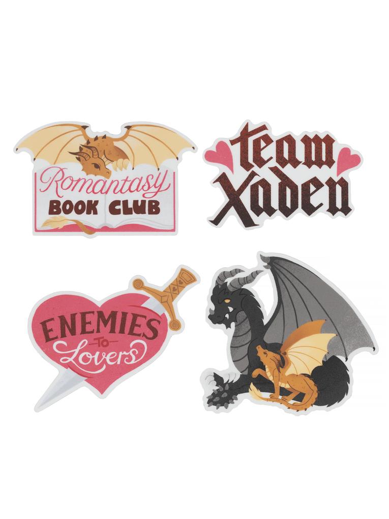 Random House Llc Us Rebecca Yarros's Fourth Wing, Romantasy Stickers - Sticker Set Of 4