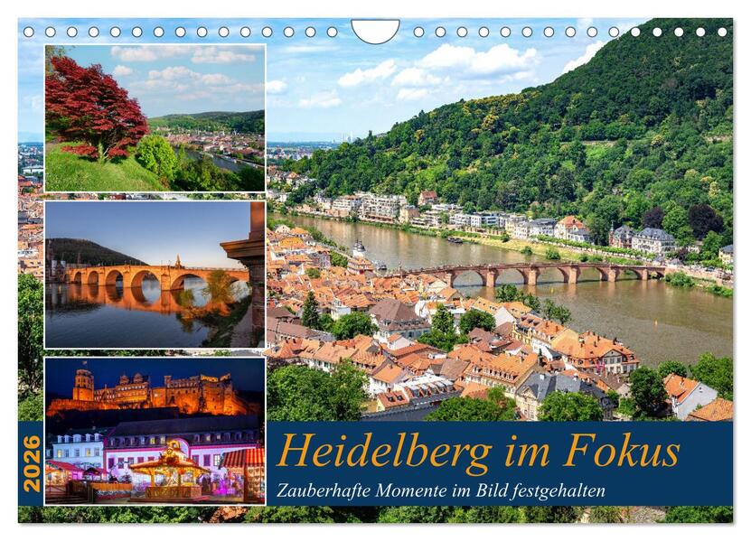Heidelberg im Fokus (Wandkalender 2026 DIN A4 quer) CALVENDO Monatskalender