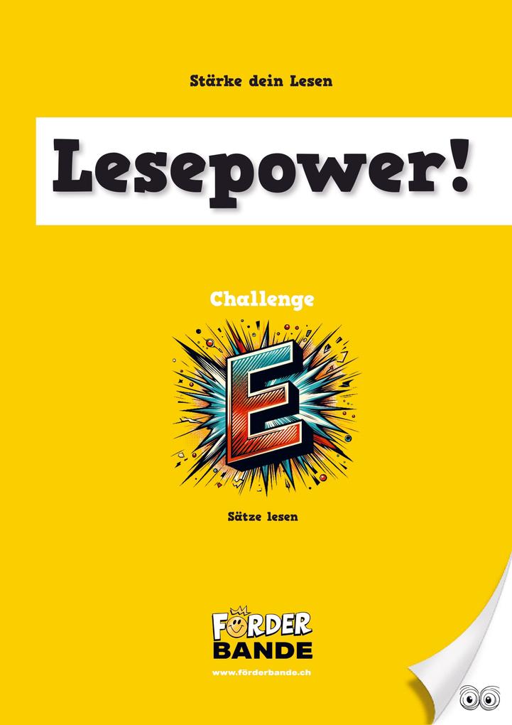 Lesepower! Challenge E - Sätze lesen