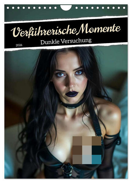 Verführerische Momente - Dunkle Versuchung (Wandkalender 2026 DIN A4 hoch) CALVENDO Monatskalender