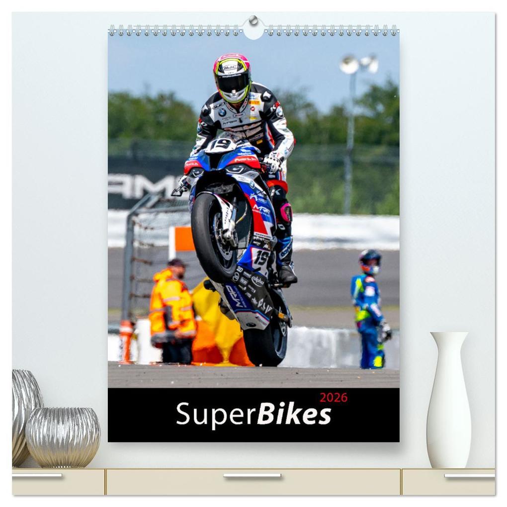 SuperBikes (hochwertiger Premium Wandkalender 2026 DIN A2 hoch) Kunstdruck in Hochglanz