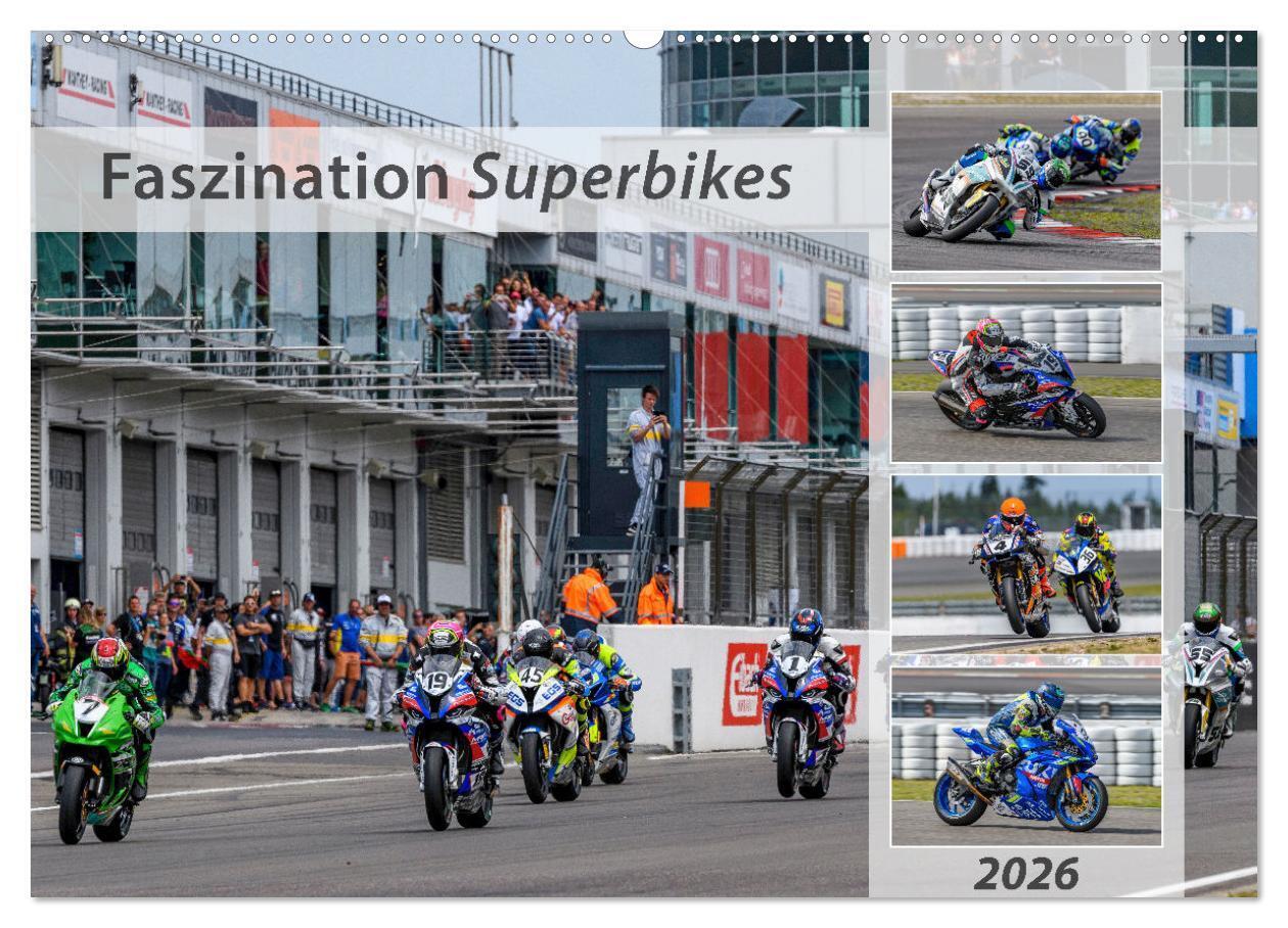 Faszination Superbikes (Wandkalender 2026 DIN A2 quer) CALVENDO Monatskalender