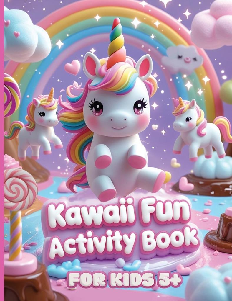 Kawaii Fun Activity Book for Kids 5+
