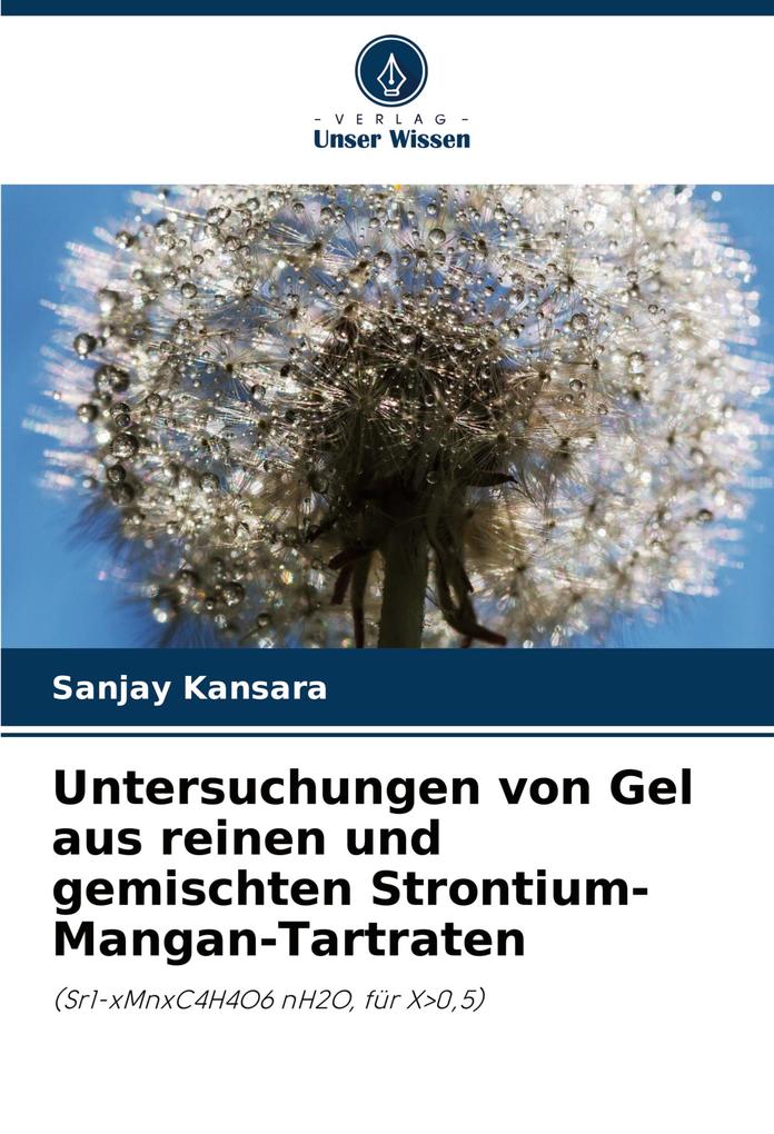 Untersuchungen von Gel aus reinen und gemischten Strontium-Mangan-Tartraten
