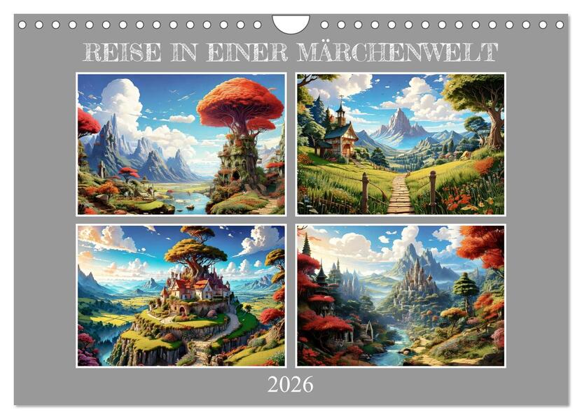 Reise in einer Märchenwelt (Wandkalender 2026 DIN A4 quer) CALVENDO Monatskalender
