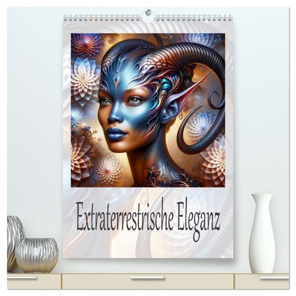 Extraterrestrische Eleganz (hochwertiger Premium Wandkalender 2026 DIN A2 hoch) Kunstdruck in Hochglanz