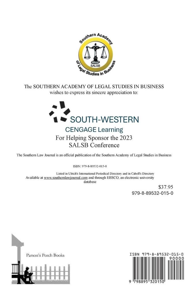 Southern Law Journal Fall 2024