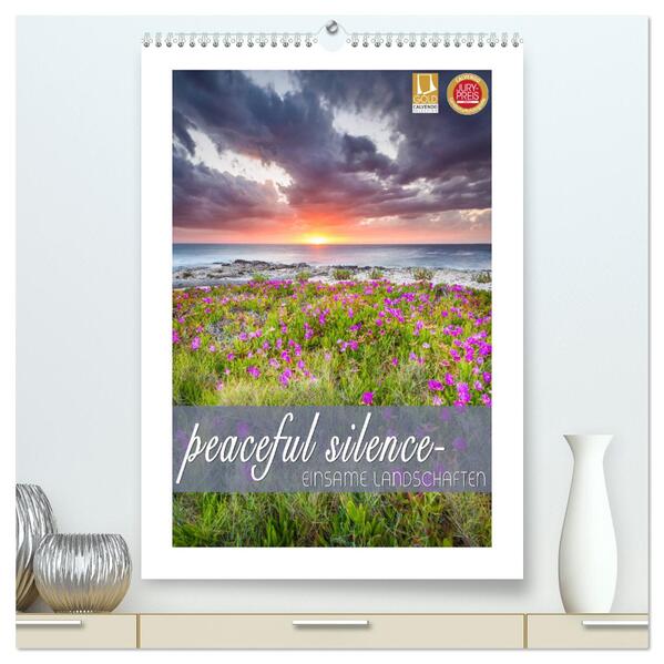 peaceful silence - einsame Landschaften (hochwertiger Premium Wandkalender 2026 DIN A2 hoch) Kunstdruck in Hochglanz