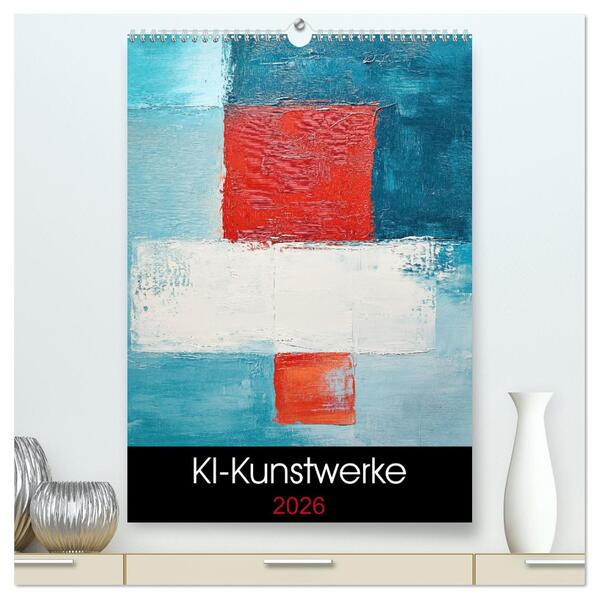 KI-Kunstwerke (hochwertiger Premium Wandkalender 2026 DIN A2 hoch) Kunstdruck in Hochglanz