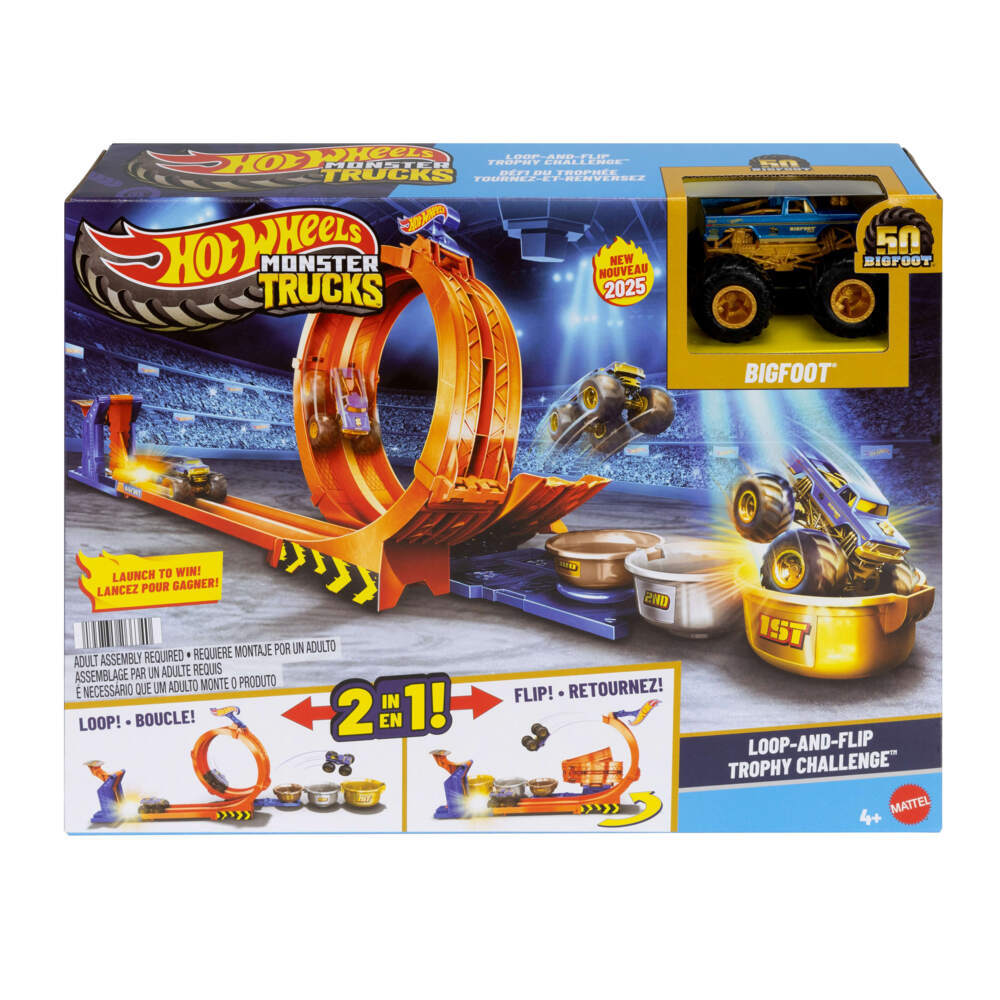 Hot Wheels Monster Trucks 2-in-1 Loop & Flip Challenge