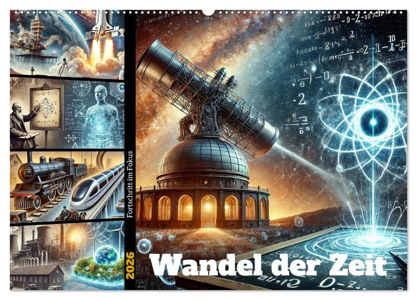 Fortschritt im Fokus - Wandel der Zeit (Wandkalender 2026 DIN A2 quer) CALVENDO Monatskalender