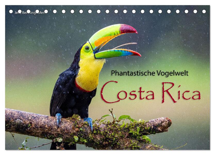 Phantastische Vogelwelt Costa Rica (Tischkalender 2026 DIN A5 quer) CALVENDO Monatskalender