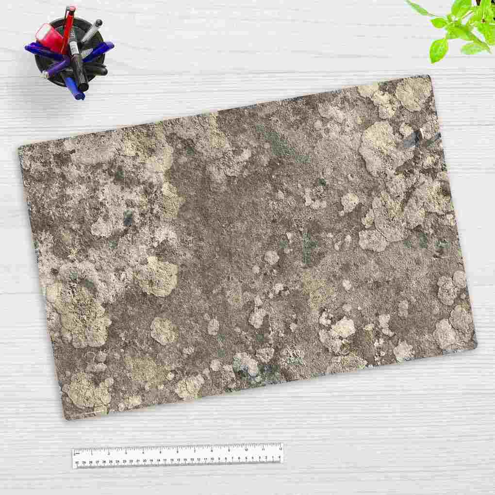 Cover-your-desk Schreibtischunterlage für Kinder und Erwachsene Naturstein grau aus hochwertigem Vinyl 60 x 40 cm