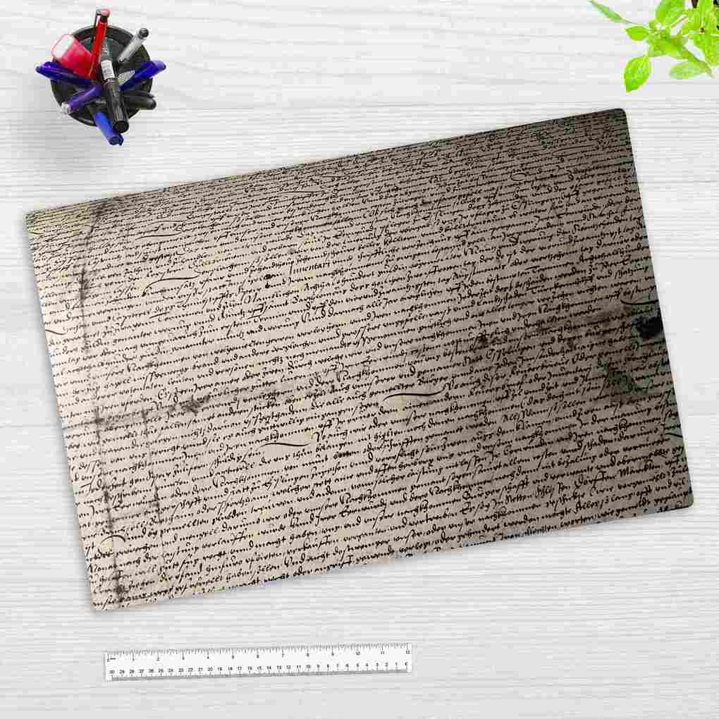 Cover-your-desk Schreibtischunterlage für Kinder und Erwachsene Altdeutsches Schriftstück aus hochwertigem Vinyl 60 x 40 cm