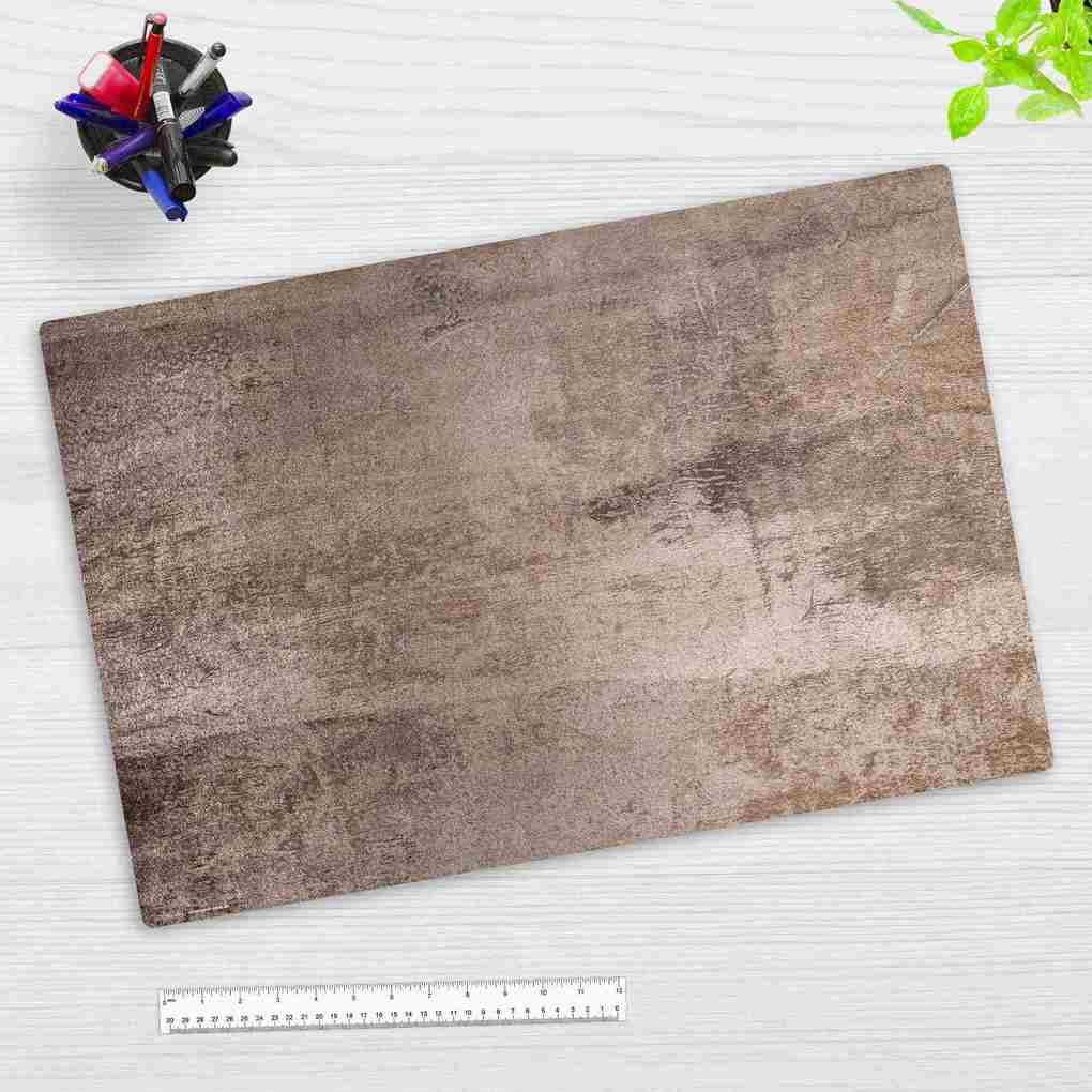 Cover-your-desk Schreibtischunterlage für Kinder und Erwachsene Stahplatte beige aus hochwertigem Vinyl 60 x 40 cm