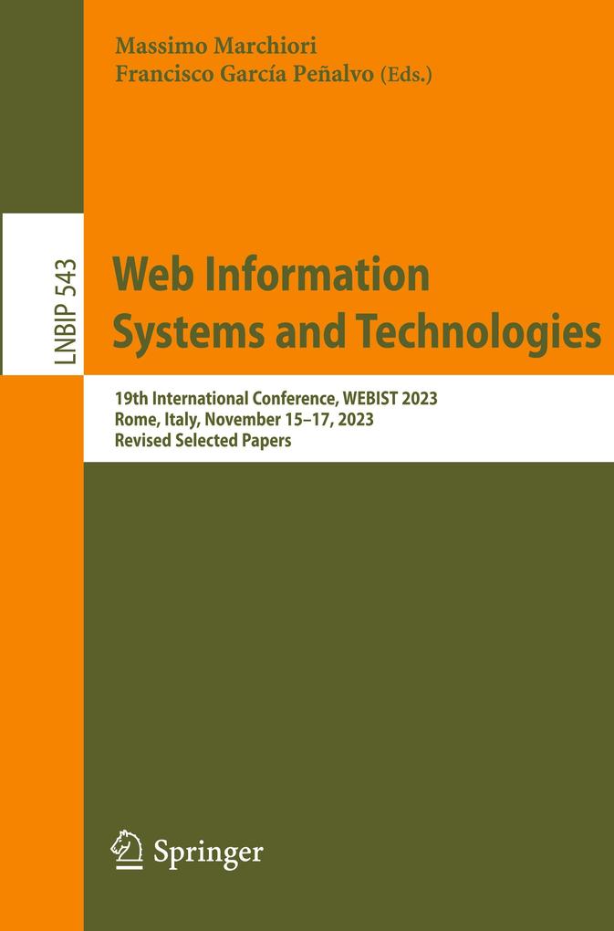 Web Information Systems and Technologies