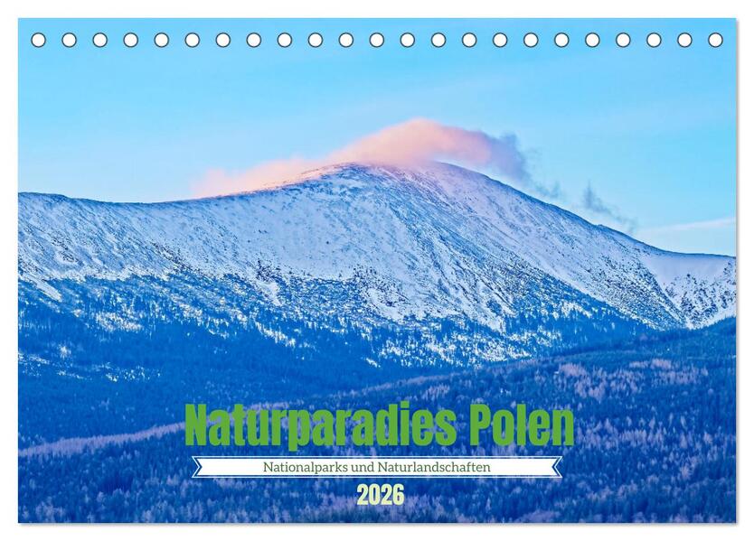 Naturparadies Polen (Tischkalender 2026 DIN A5 quer) CALVENDO Monatskalender