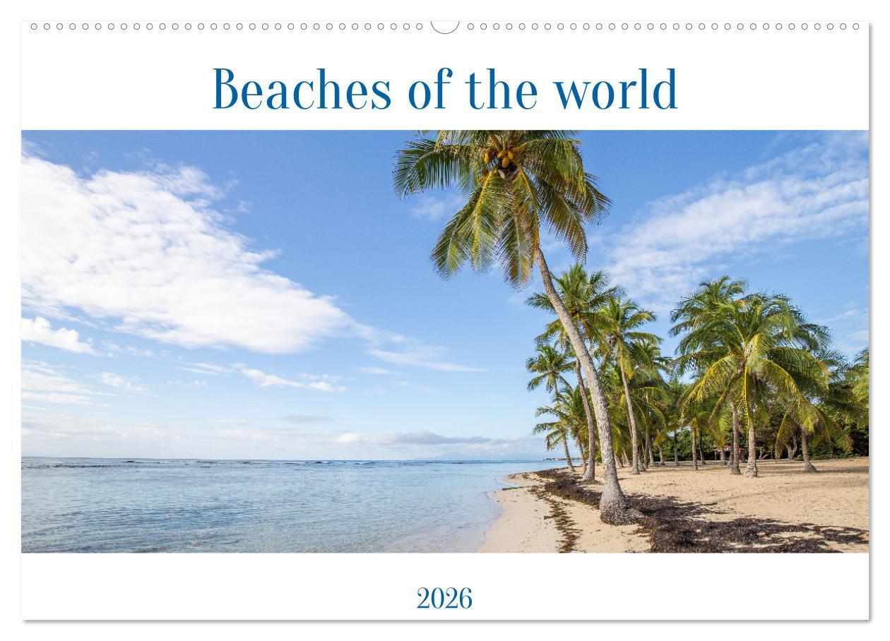 Beaches of the world (Wall Calendar 2026 DIN A2 landscape) CALVENDO 12 Month Wall Calendar