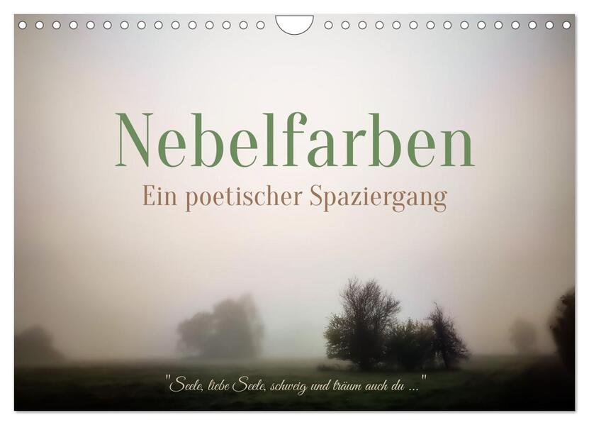 Nebelfarben. Ein poetischer Spaziergang (Wandkalender 2026 DIN A4 quer) CALVENDO Monatskalender