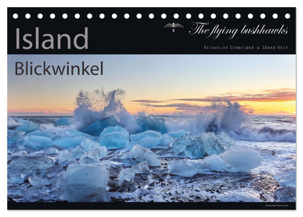 Island Blickwinkel 2026 (Tischkalender 2026 DIN A5 quer) CALVENDO Monatskalender