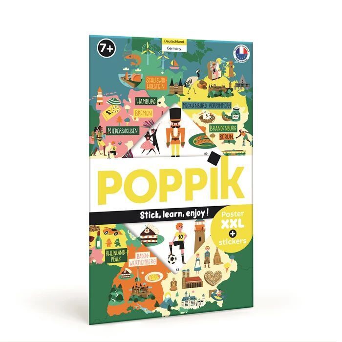 Poppik - Sticker Lernposter Deutschland