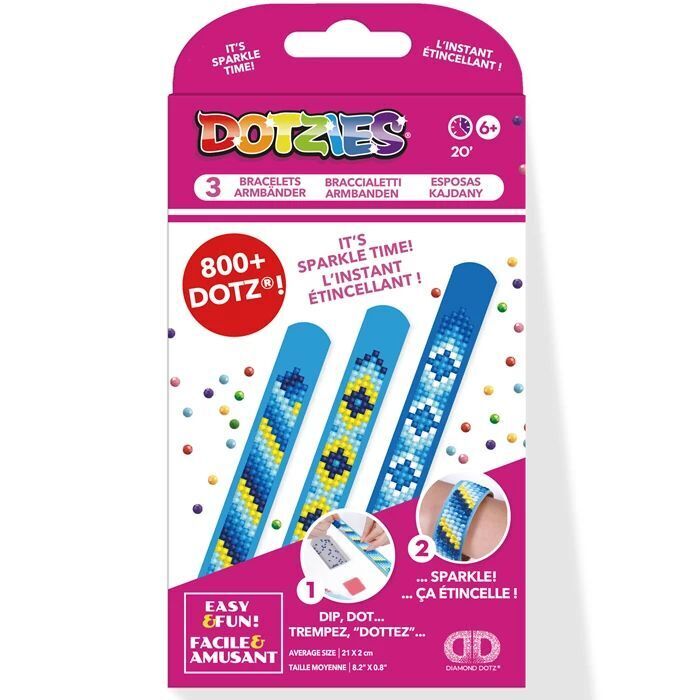 DOTZIES BY DIAMOND DOTZ - Diamond Painting Armbänder Blau | Kit (Bastelset) - Bild 7