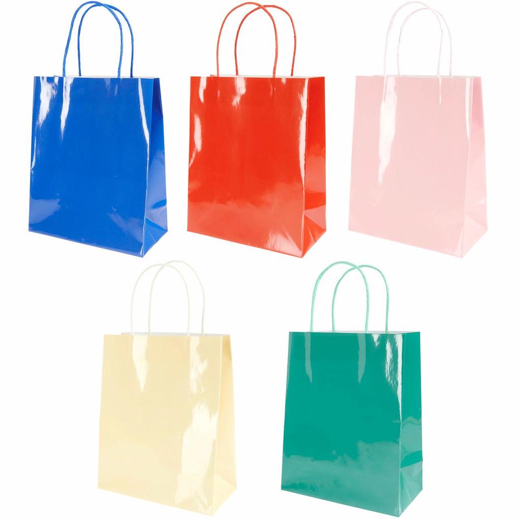 Papiertüten Set Magic Rainbow L FSC MIX 24 x 31 x 12 cm 5 Stk glänzend