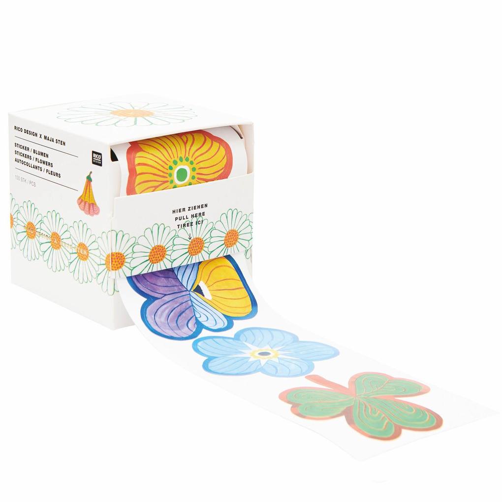 Sticker Midsommar Magic Blumen FSC MIX 100 Stk