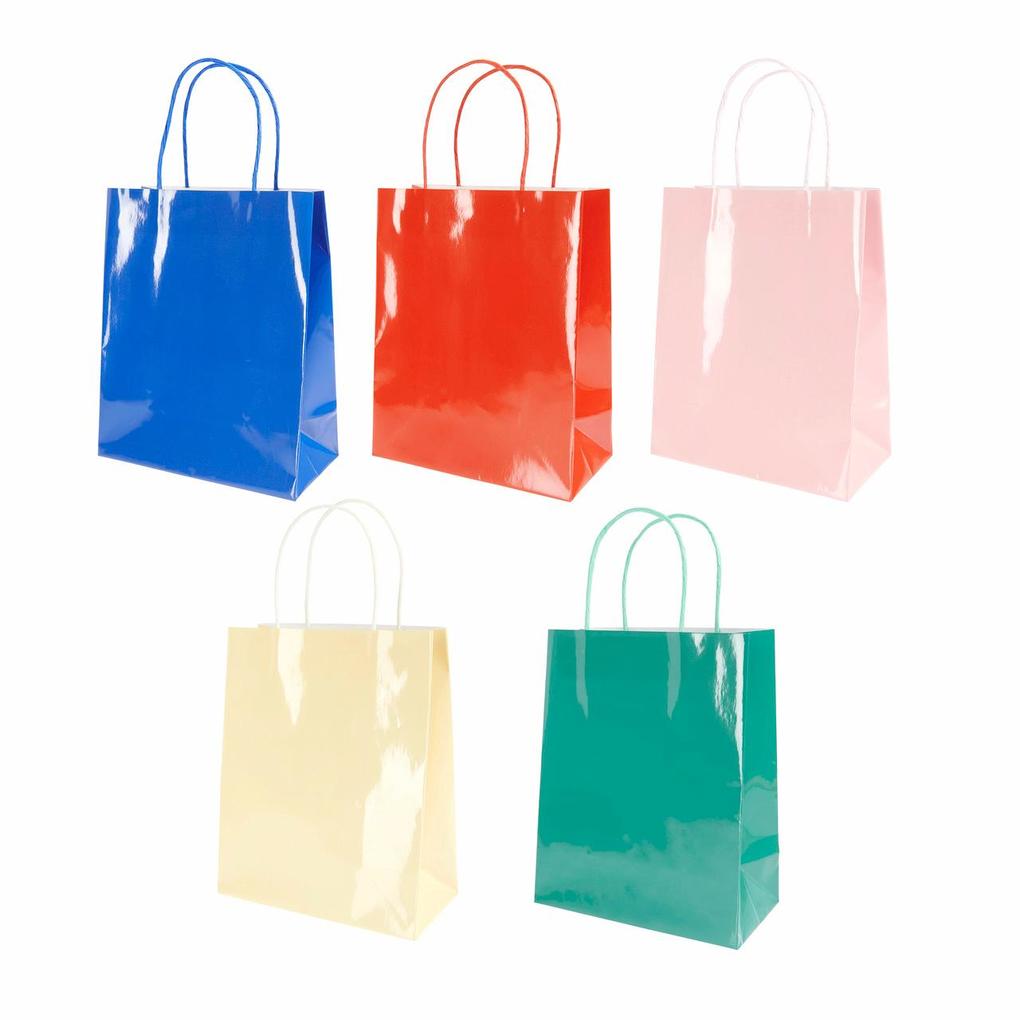 Papiertüten Set Magic Rainbow M FSC MIX 20 x 25 x 103 cm 5 Stk glänzend