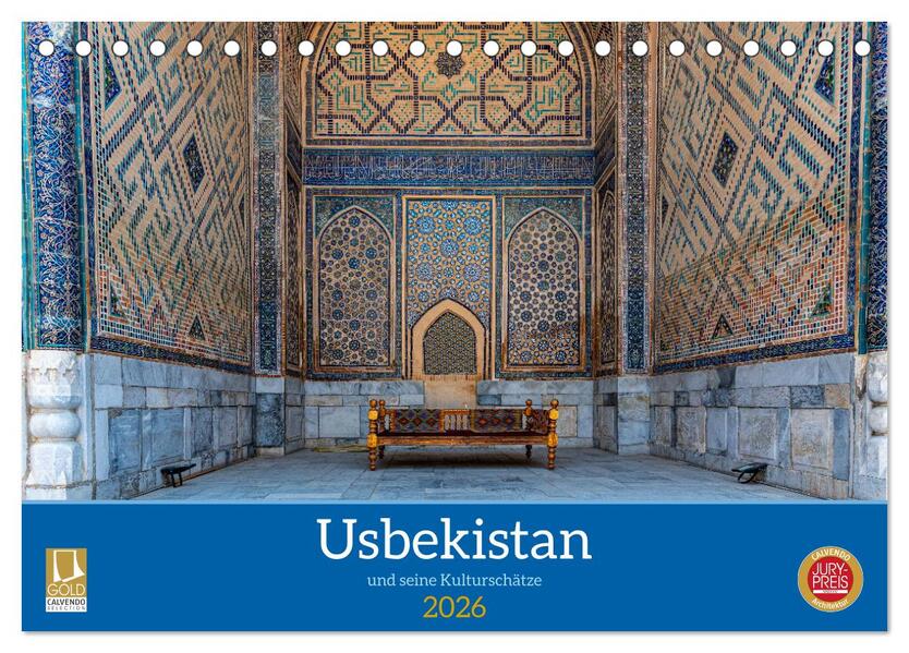 Usbekistan und seine Kulturschätze (Tischkalender 2026 DIN A5 quer) CALVENDO Monatskalender