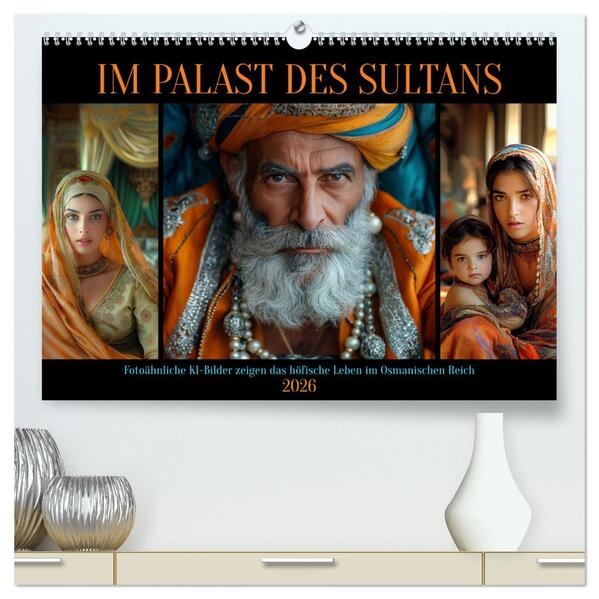 Im Palast des Sultans (hochwertiger Premium Wandkalender 2026 DIN A2 quer) Kunstdruck in Hochglanz
