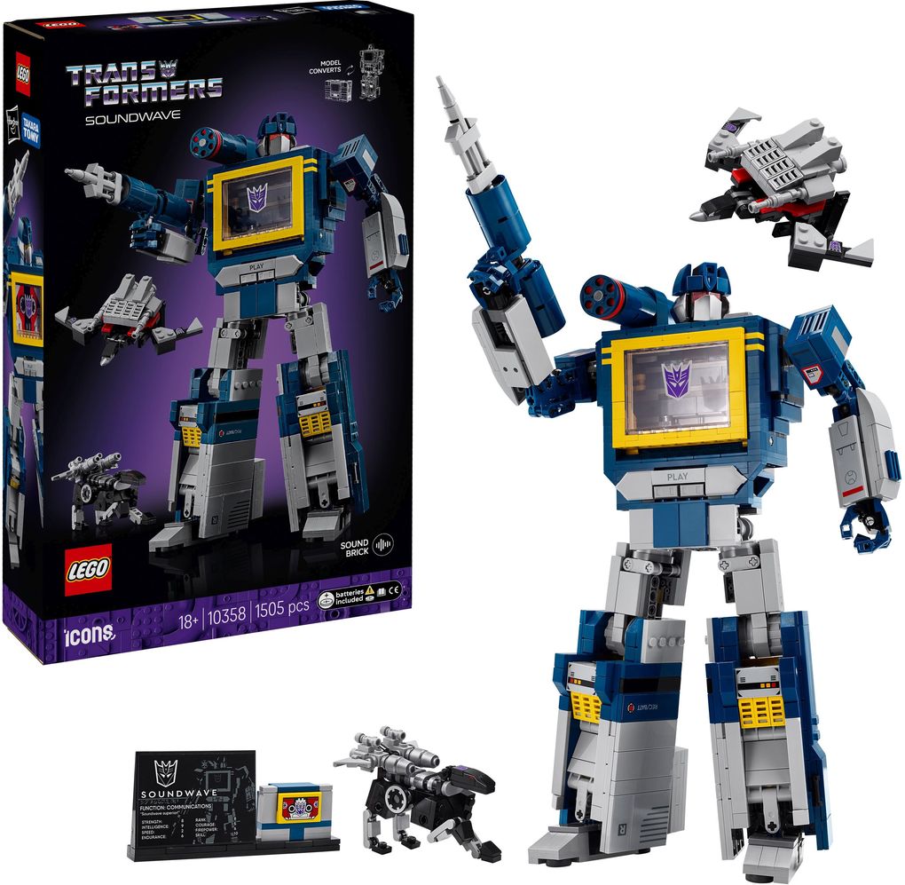 LEGO® - 10358 Transformers: Soundwave, Multicolore