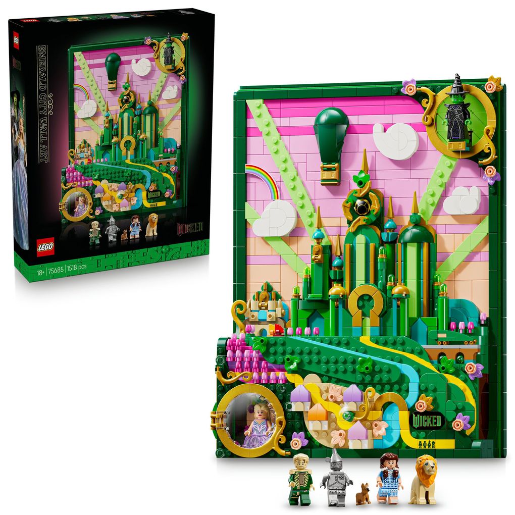 LEGO Wicked 75685 Emerald City Wandkunst