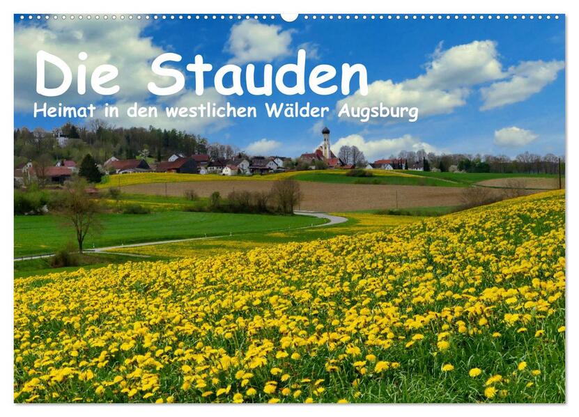 Die Stauden - Heimat in den westlichen Wälder Augsburg (Wandkalender 2026 DIN A2 quer) CALVENDO Monatskalender