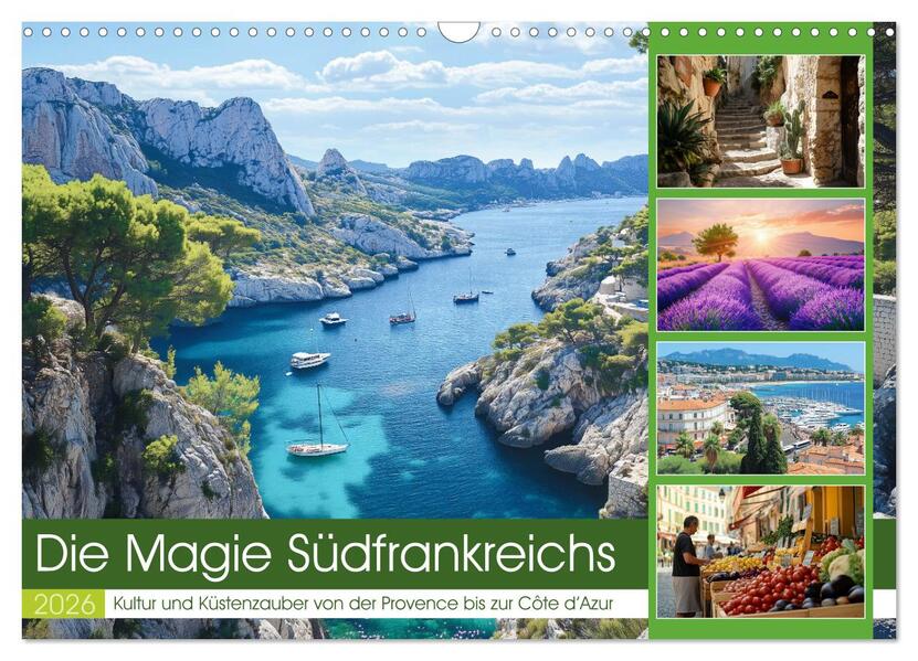 Die Magie Südfrankreichs (Wandkalender 2026 DIN A3 quer) CALVENDO Monatskalender