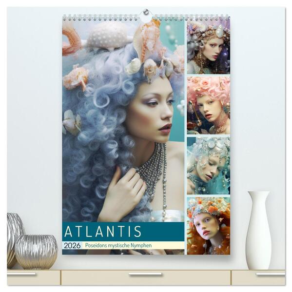 Atlantis. Poseidons mystische Nymphen (hochwertiger Premium Wandkalender 2026 DIN A2 hoch) Kunstdruck in Hochglanz