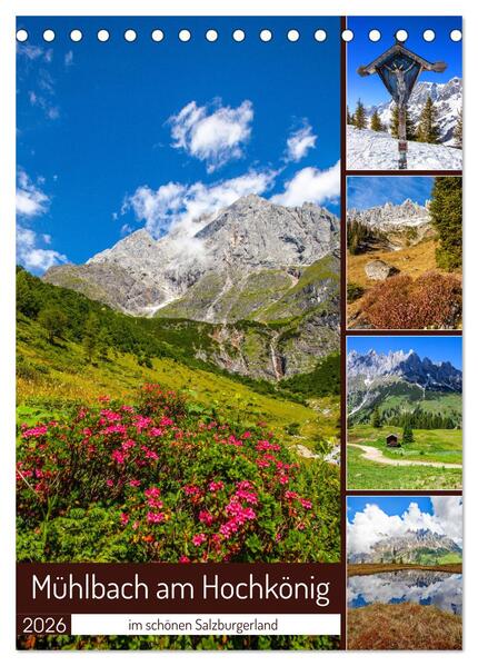 Mühlbach am Hochkönig (Tischkalender 2026 DIN A5 hoch) CALVENDO Monatskalender
