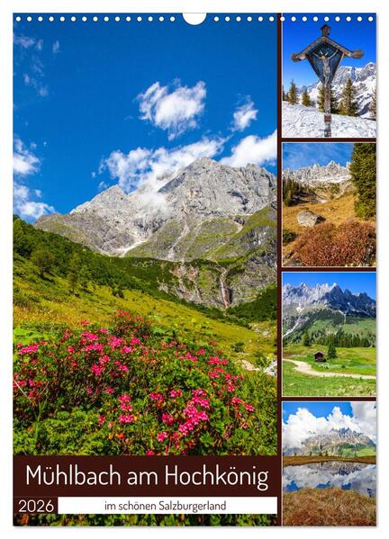 Mühlbach am Hochkönig (Wandkalender 2026 DIN A3 hoch) CALVENDO Monatskalender