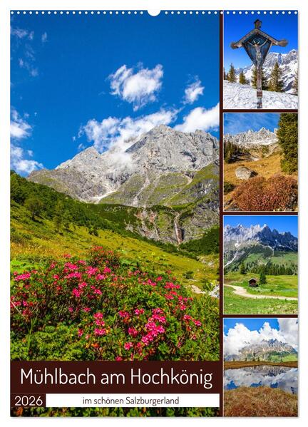 Mühlbach am Hochkönig (Wandkalender 2026 DIN A2 hoch) CALVENDO Monatskalender