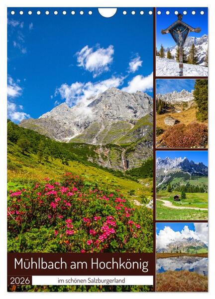 Mühlbach am Hochkönig (Wandkalender 2026 DIN A4 hoch) CALVENDO Monatskalender