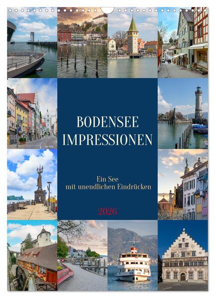 Bodensee Impressionen (Wandkalender 2026 DIN A3 hoch) CALVENDO Monatskalender