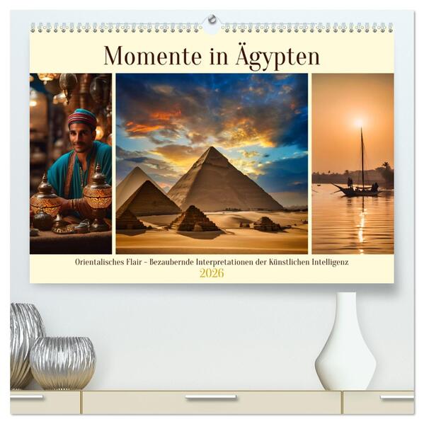Momente in Ägypten (hochwertiger Premium Wandkalender 2026 DIN A2 quer) Kunstdruck in Hochglanz