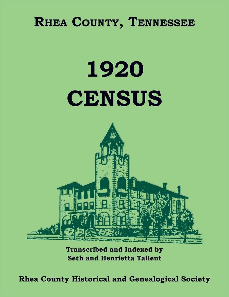 1920 Rhea County Tennessee Census