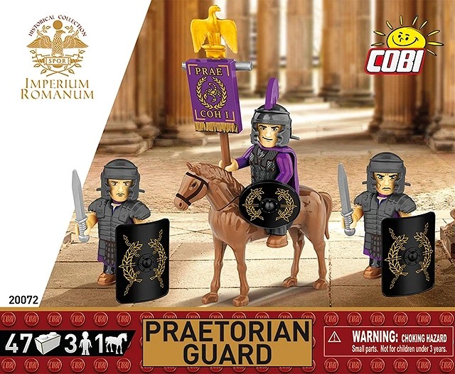Cobi Imperium Romanum 20072 - Praetorian Guard 4 Spielfiguren Bausatz 47 Klemmbausteine