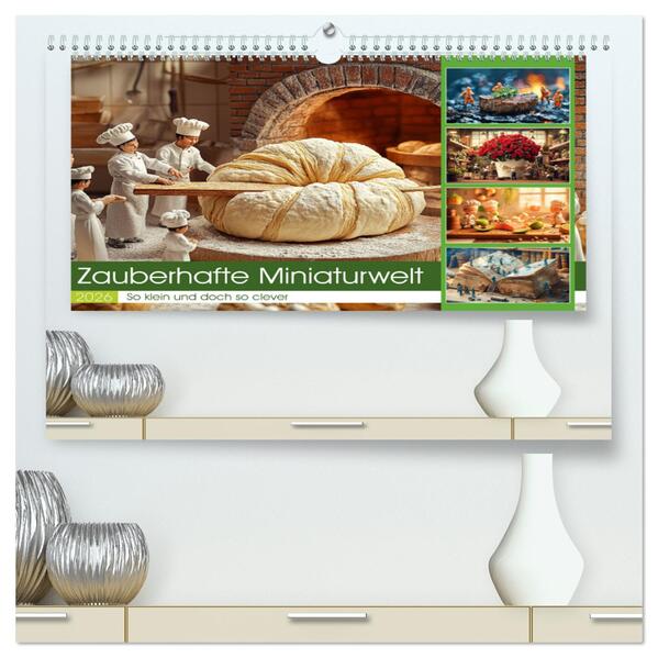 Zauberhafte Miniaturwelt (hochwertiger Premium Wandkalender 2026 DIN A2 quer) Kunstdruck in Hochglanz